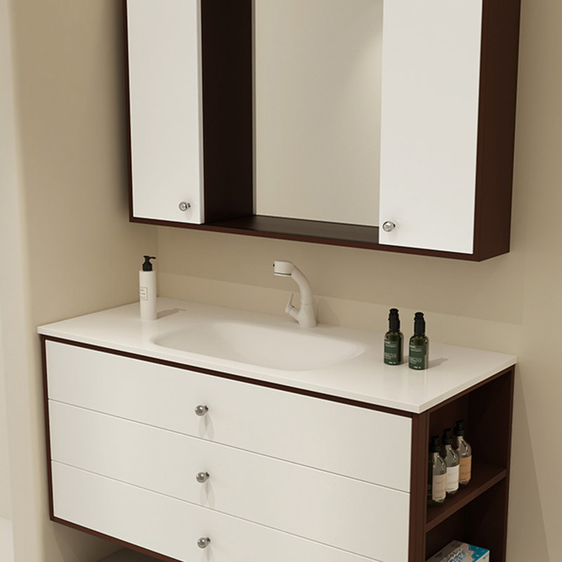 Backop Japanese minimalist style bathroom cabinet | Wayfair